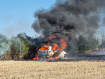 Feuer vernichtet 20 Hektar landwirtschaftliche Fläche 